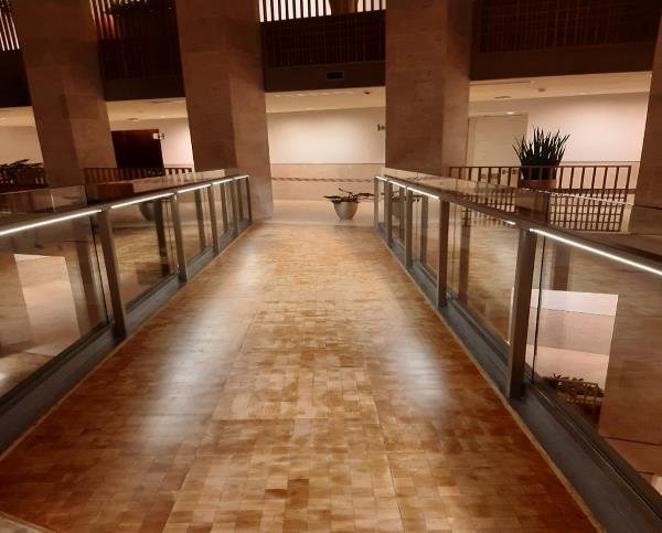 Hardwood Parquet Restoration — Amiri Diwan Annex — Msheireb Properties