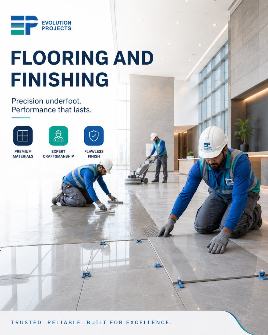 Flooring & finishes — Evolution Projects