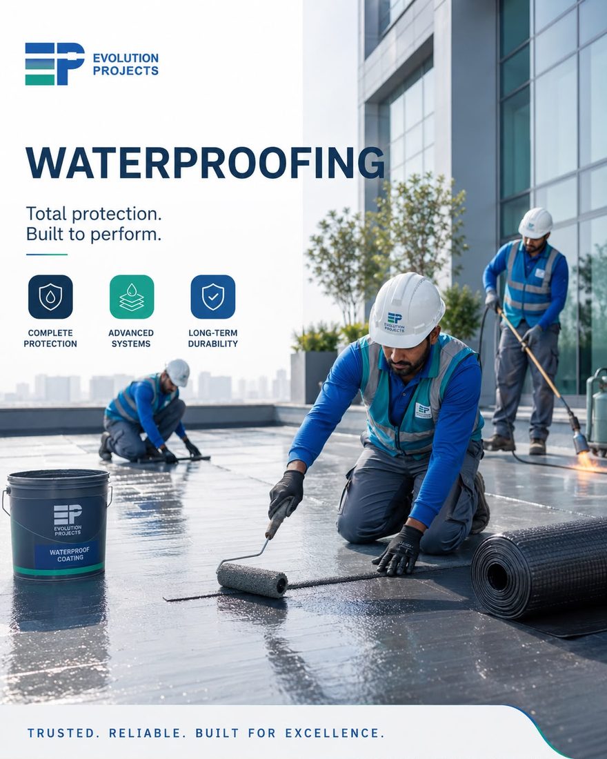Waterproofing works — Evolution Projects