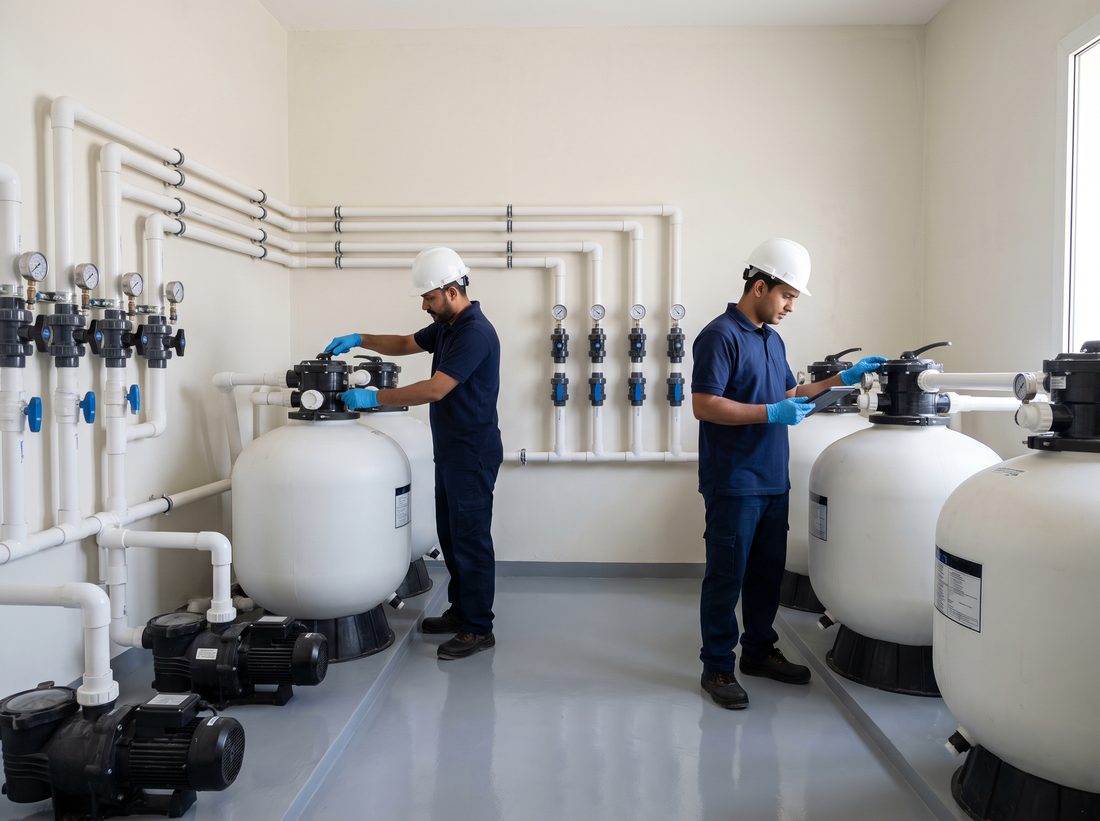 Filtration systems & pool maintenance — Evolution Projects