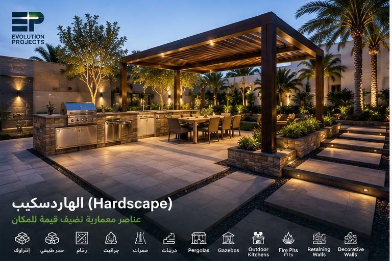 الهاردسكيب (Hardscape) — Evolution Projects